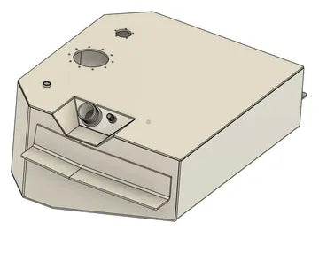 OP Machine and Fabrication custom fuel tank technical drawing and schematic